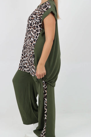 Pants Set - Leopard Co Ord Set