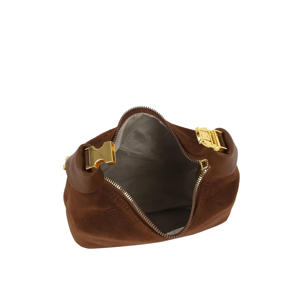 suede link bag