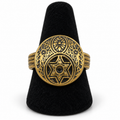 celestial adjustable brass ring