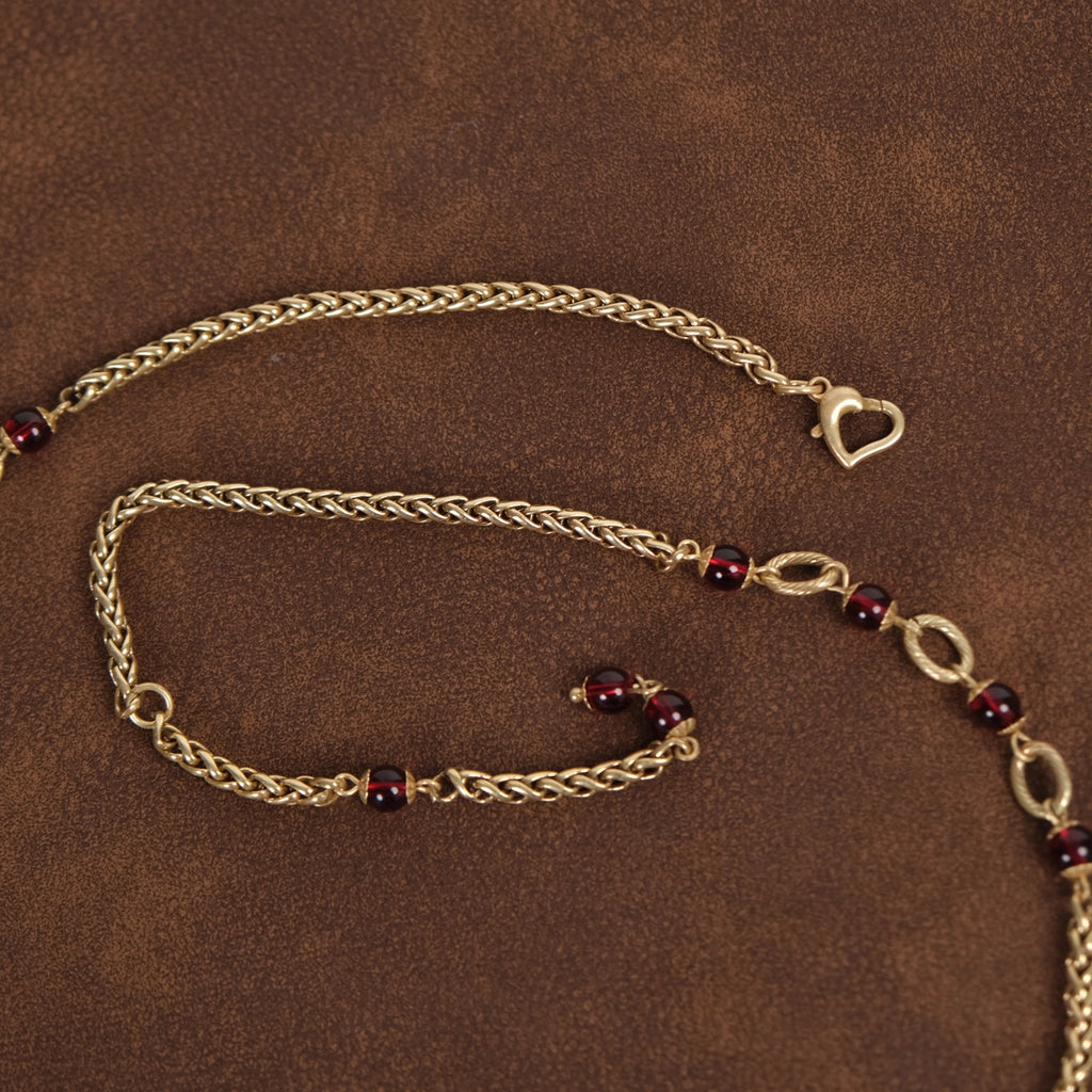 vintage inspired cross pendant necklace