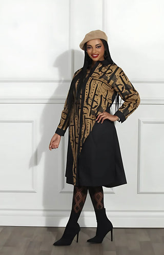 Lux moda brown suga dress