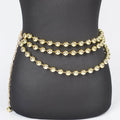 Multi Layered  Ball Chain Belt