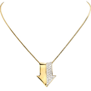 This way arrow necklace