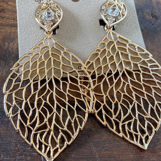 Leaf clip on earring