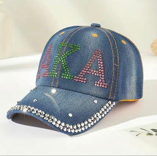 Sorority piink and green hat