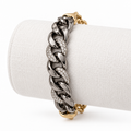 Midnight Sparkle Chunky Link Bracelet on a light bracelet holder