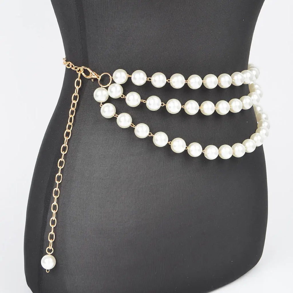 3 Strand Pearl Belt