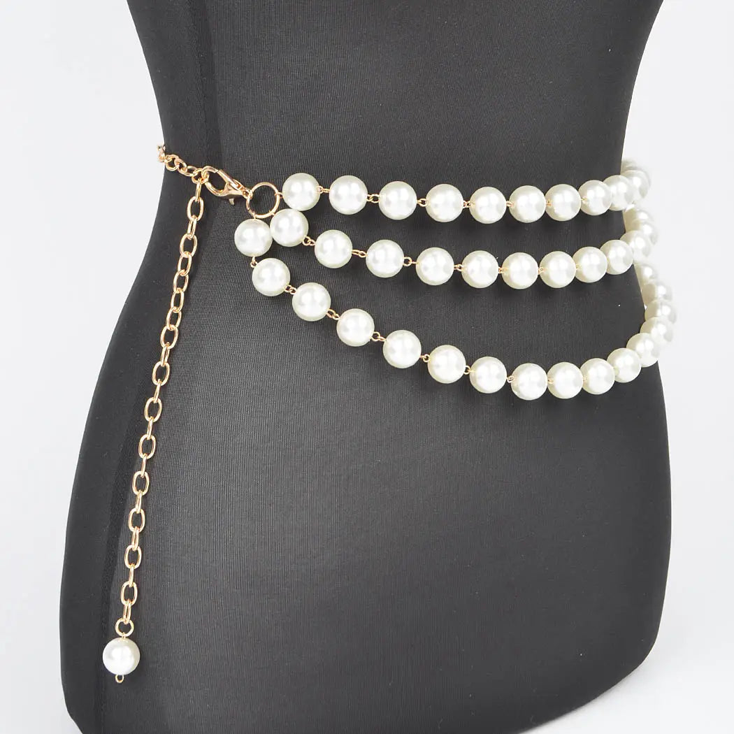 3 strand pearl belt