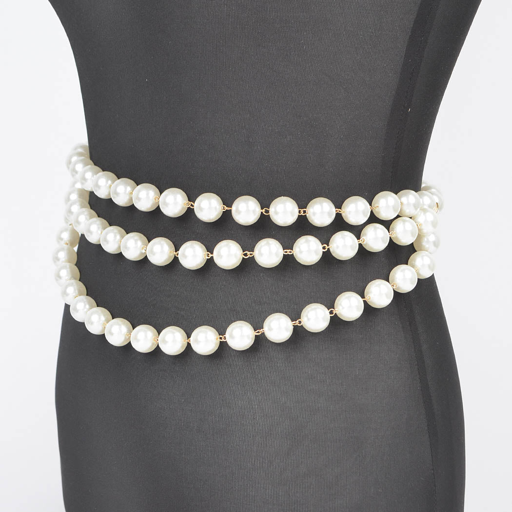 3 strand pearl belt