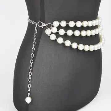 3 strand pearl belt
