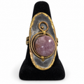 purple adjustable brass ring