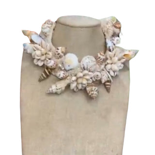 sea shell cluster necklace