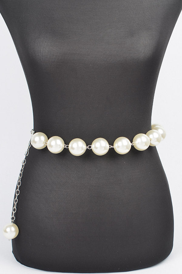 oversized pearl belt