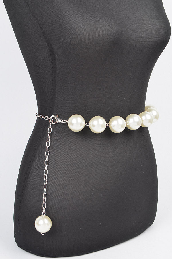 oversized pearl belt