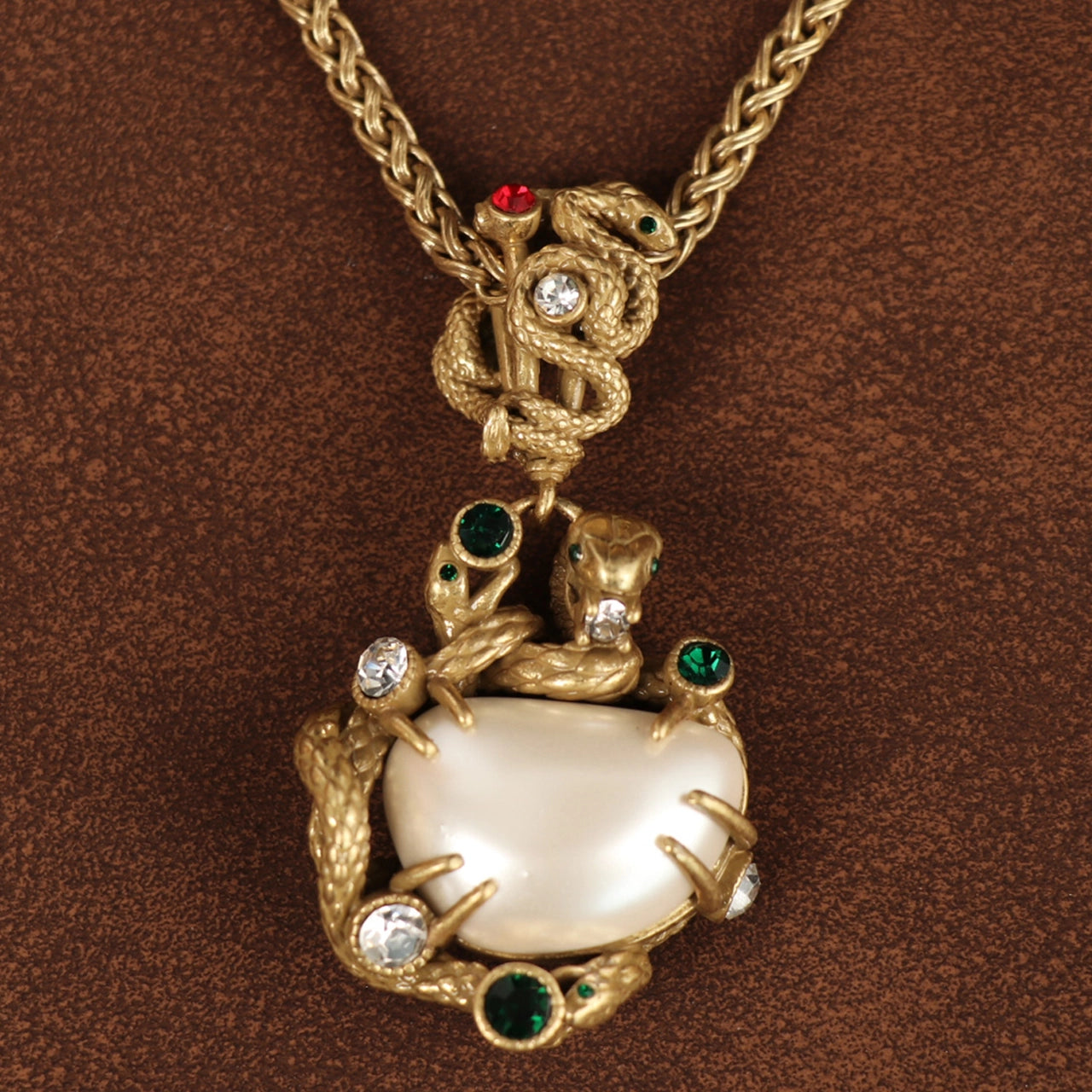 snake Baroque Pearl necklace