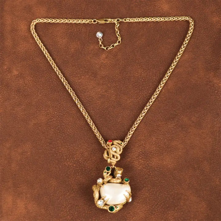 snake Baroque Pearl necklace