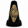 spiral adjustable brass ring
