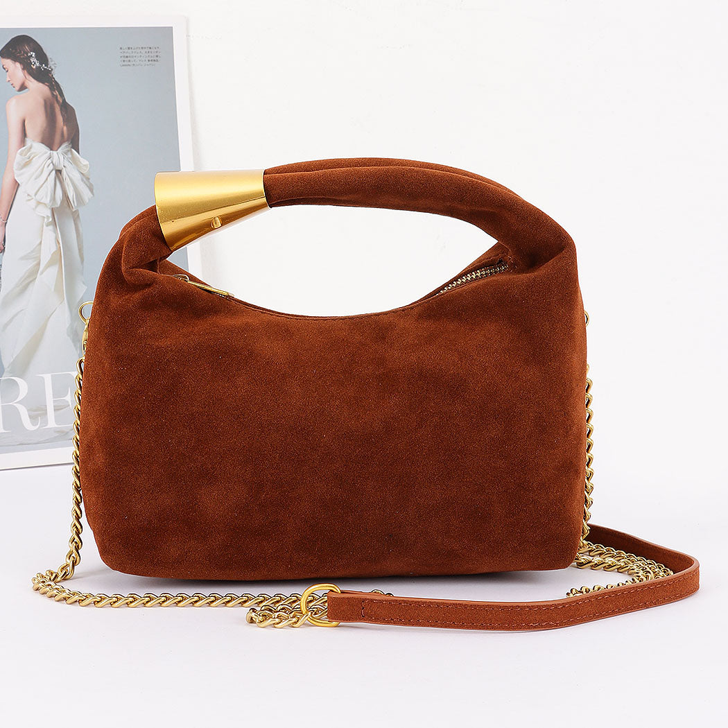 Suede Hobo Bag