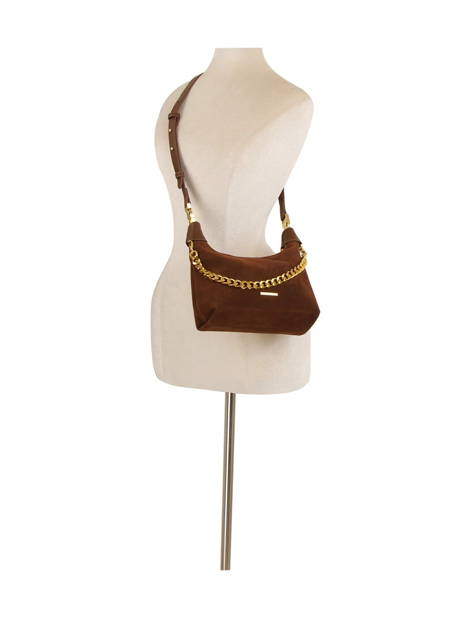 suede link bag